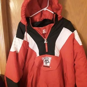 Wisconsin Badgers Starter 1/4 zip hoodie XL